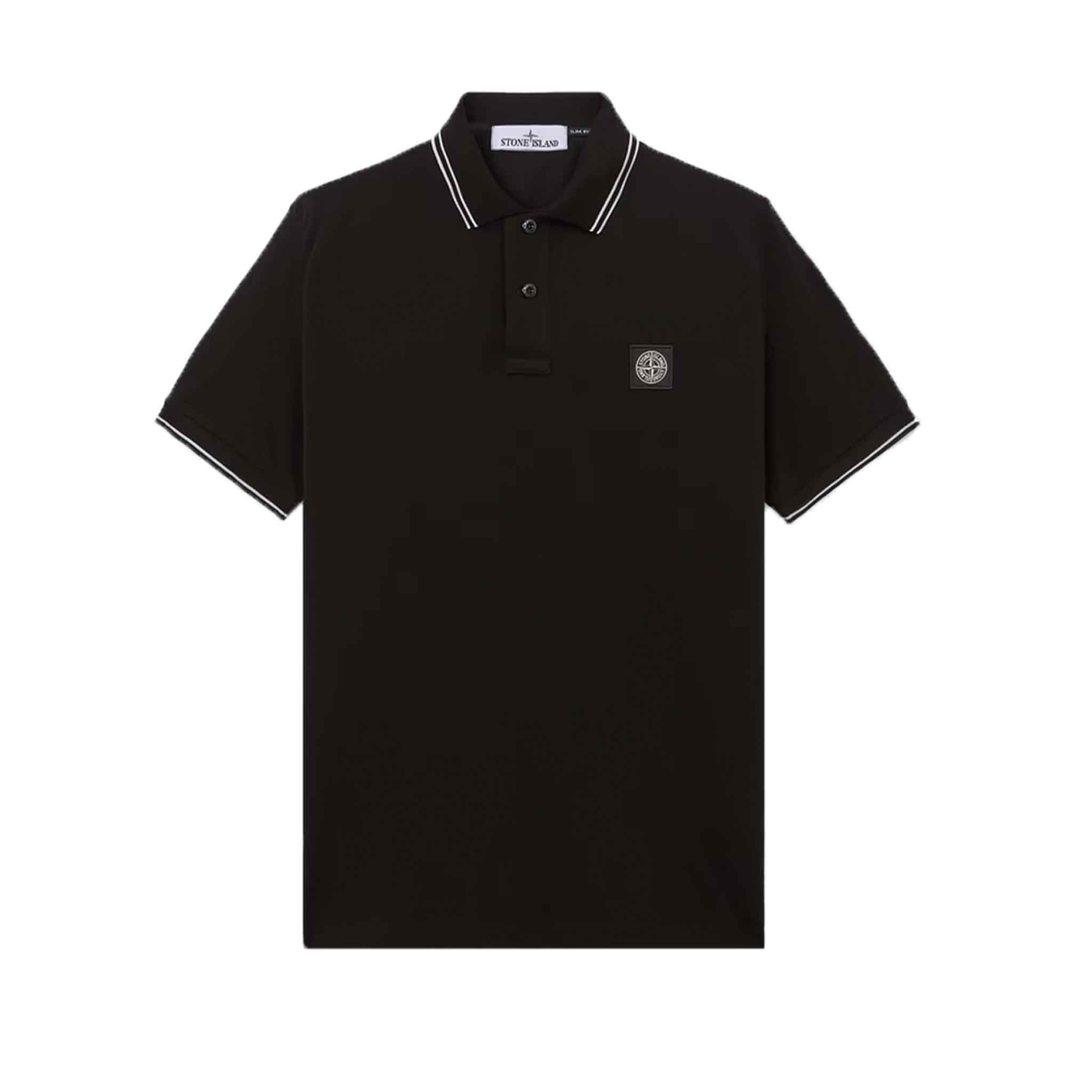 Stone Island Slim Fit Polo Shirt in BlackPolosStone IslandDPUS8056246109115SStone Island Slim Fit Polo Shirt in Black