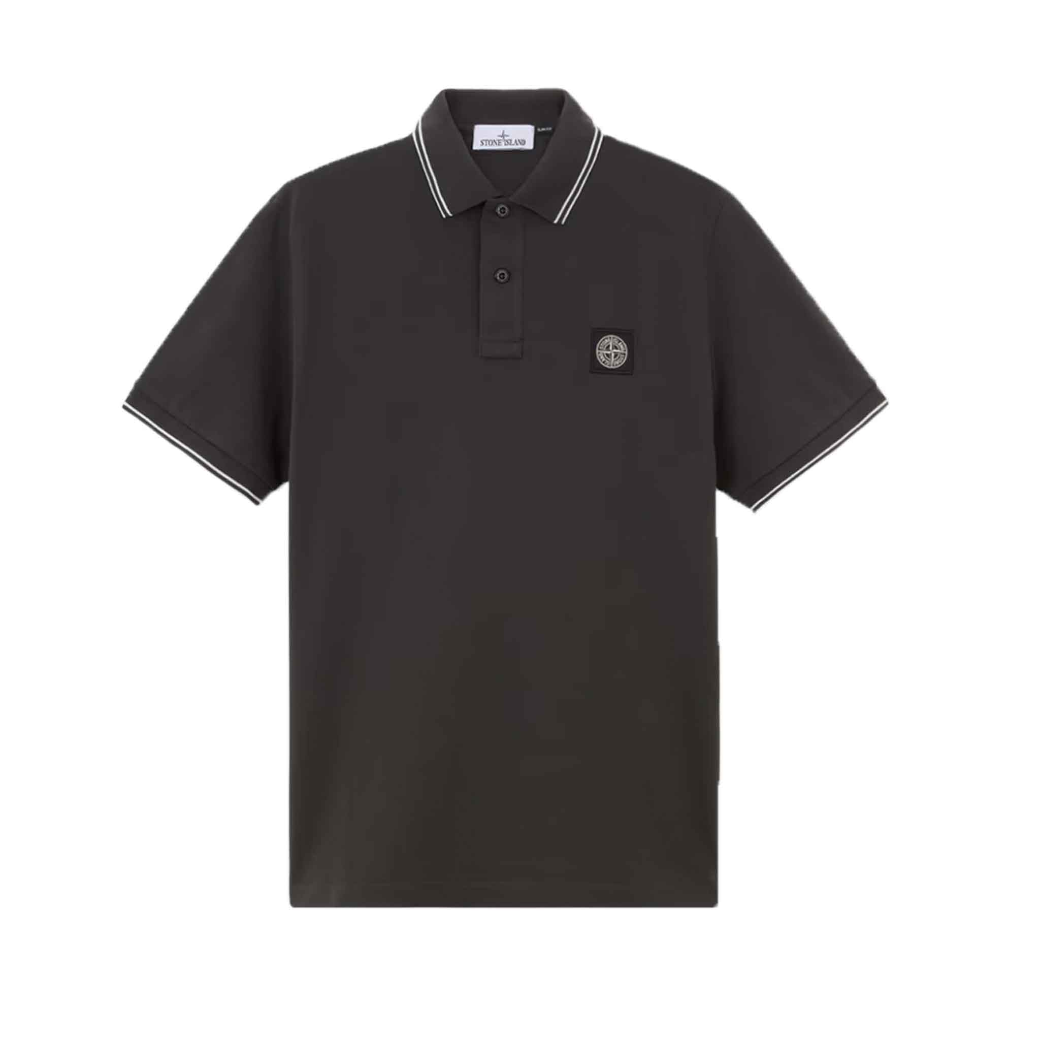 Stone Island Slim Fit Polo Shirt in Lead GreyPolosStone IslandDPUS8056246109252SStone Island Slim Fit Polo Shirt in Lead Grey