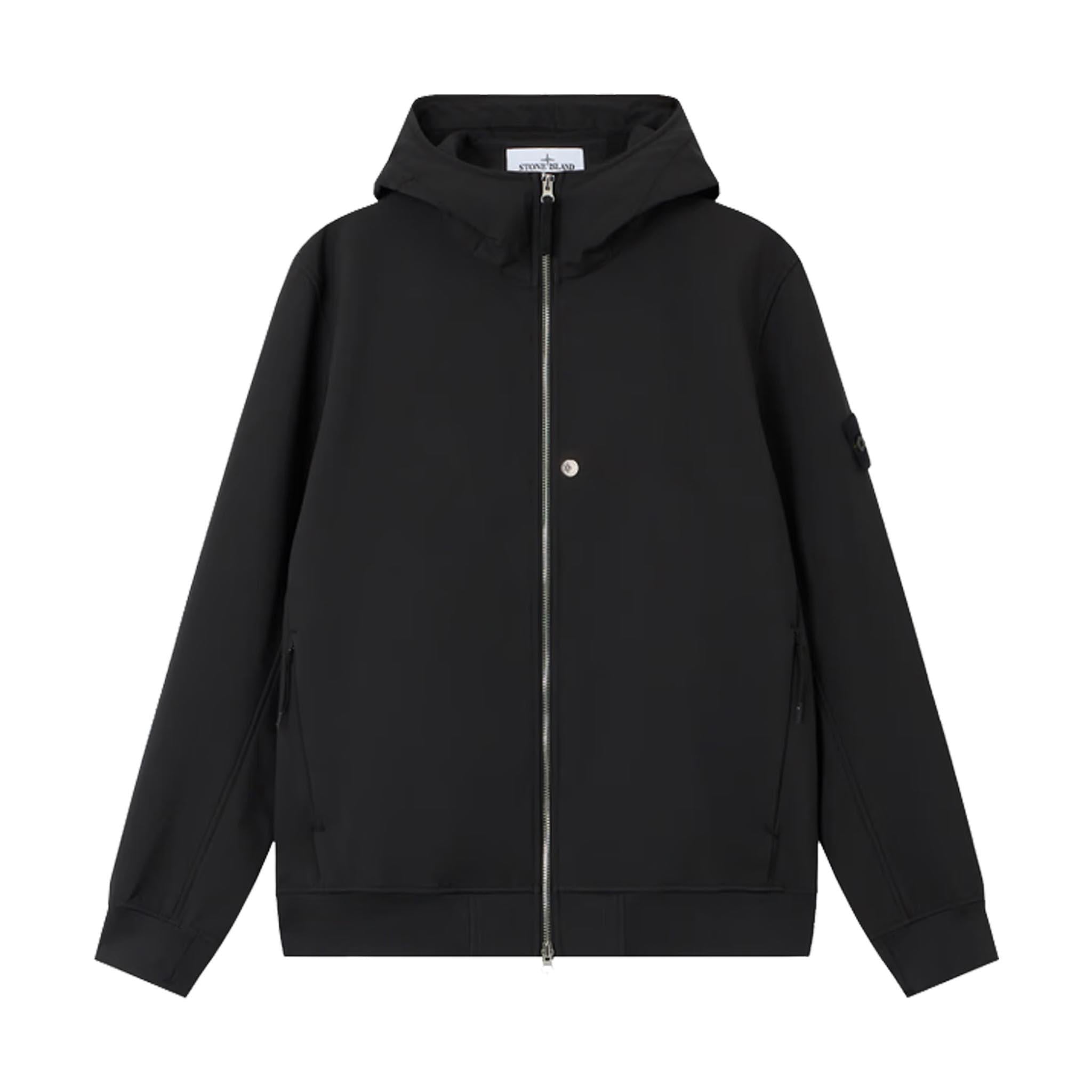 Stone Island Soft Shell-R Jacket in Black