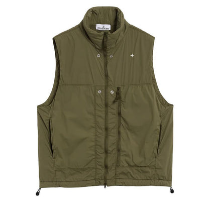 Stone Island Stellina Skin Touch Nylon - TC Vest in Olive GreenCoats & JacketsStone IslandDPUS Designer Outlet8053813486464SStone Island Stellina Skin Touch Nylon - TC Vest in Olive Green