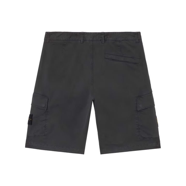 Stone Island Stretch Cotton "Old" Effect Cargo Bermuda in BlackShortsStone IslandDPUS Designer Outlet805059291107130Stone Island Stretch Cotton "Old" Effect Cargo Bermuda in Black