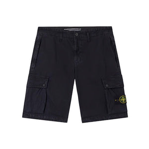 Stone Island Stretch Cotton "Old" Effect Cargo Bermuda in NavyShortsStone IslandDPUS Designer Outlet805059291096830Stone Island Stretch Cotton "Old" Effect Cargo Bermuda in Navy