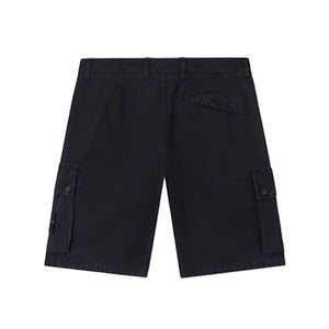 Stone Island Stretch Cotton "Old" Effect Cargo Bermuda in NavyShortsStone IslandDPUS Designer Outlet805059291096830Stone Island Stretch Cotton "Old" Effect Cargo Bermuda in Navy