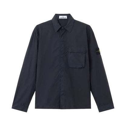 Stone Island Stretch Cotton Tela "Paracadute" OvershirtOvershirtStone IslandDPUS Designer Outlet8053819384177Navy BlueSStone Island Stretch Cotton Tela "Paracadute" Overshirt