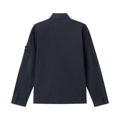 Stone Island Stretch Cotton Tela "Paracadute" OvershirtOvershirtStone IslandDPUS Designer Outlet8053819384177Navy BlueSStone Island Stretch Cotton Tela "Paracadute" Overshirt