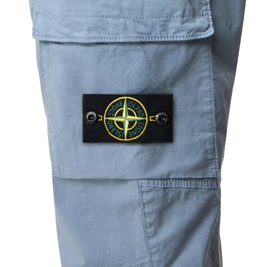 Stone Island Stretch Cotton Tela "Paracadute" Tapered CargosTrousersStone IslandDPUS Designer Outlet8053819151236Avio Blue30Stone Island Stretch Cotton Tela "Paracadute" Tapered Cargos