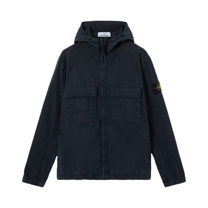 [Stone Island] Stretch Cotton Twill Hooded JacketCoats & JacketsStone IslandDPUS Designer OutletNavyS[Stone Island] Stretch Cotton Twill Hooded Jacket