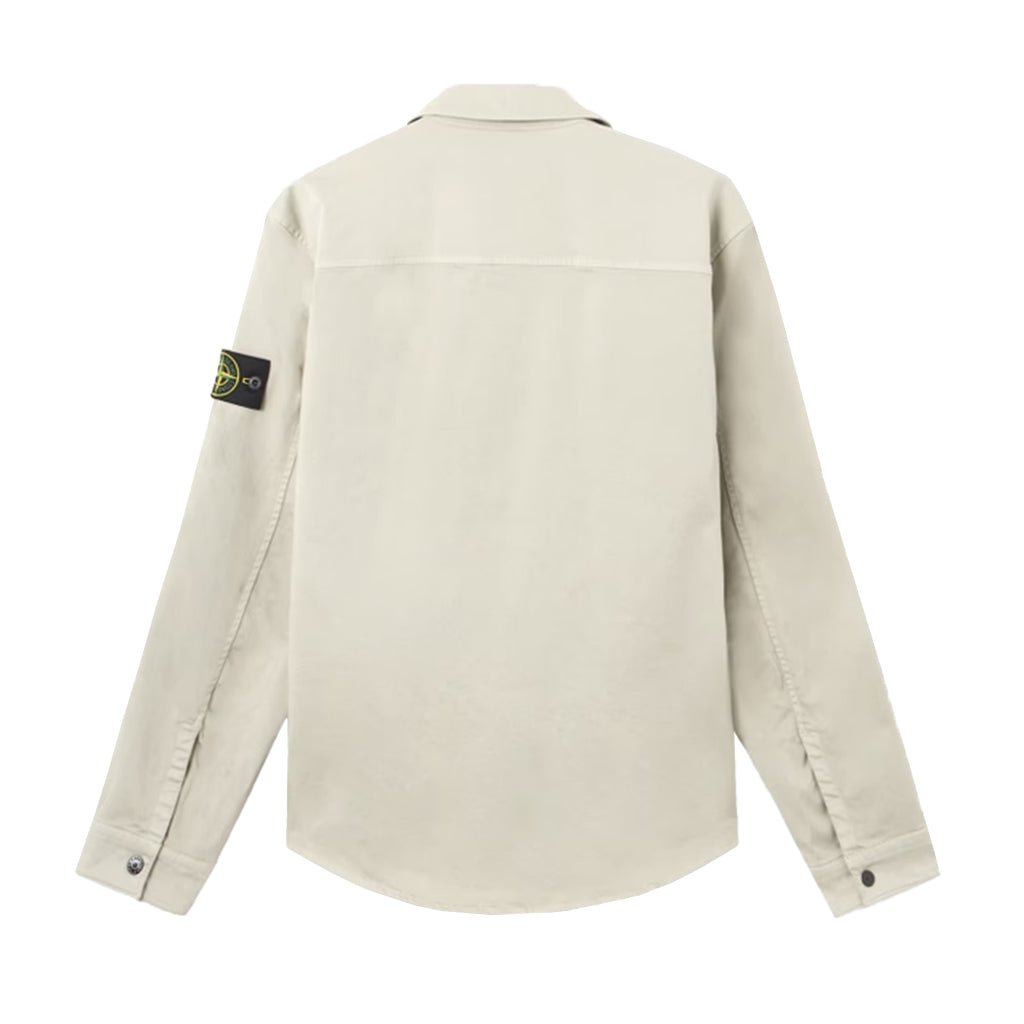Stone Island Stretch Organic Cotton Satin, Garment Dyed ShirtsStone IslandDPUS Designer Outlet8053819383200Pearl GreySStone Island Stretch Organic Cotton Satin, Garment Dyed Shirts