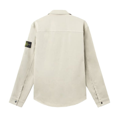 Stone Island Stretch Organic Cotton Satin, Garment Dyed ShirtsStone IslandDPUS Designer Outlet8053819383200Pearl GreySStone Island Stretch Organic Cotton Satin, Garment Dyed Shirts