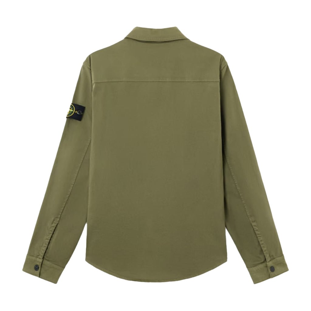 [Stone Island] Stretch Organic Cotton Satin OvershirtOvershirtStone IslandDPUS Designer Outlet8053819383200Pearl GreyS[Stone Island] Stretch Organic Cotton Satin Overshirt