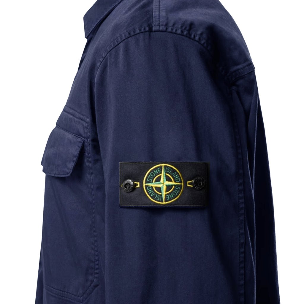 [Stone Island] Stretch Organic Cotton Satin OvershirtOvershirtStone IslandDPUS Designer OutletBlackS[Stone Island] Stretch Organic Cotton Satin Overshirt