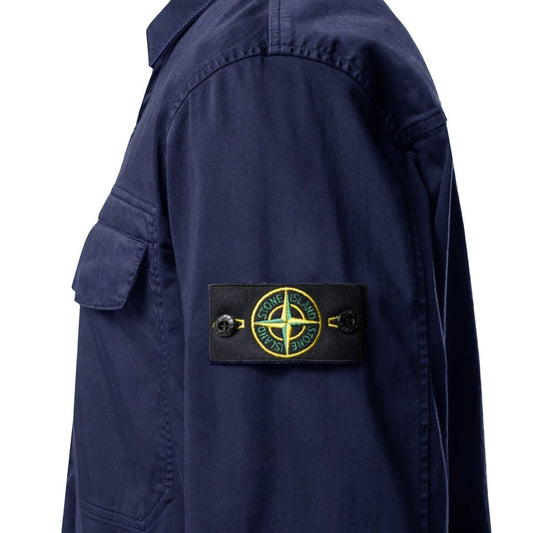 [Stone Island] Stretch Organic Cotton Satin OvershirtOvershirtStone IslandDPUS Designer OutletBlackS[Stone Island] Stretch Organic Cotton Satin Overshirt