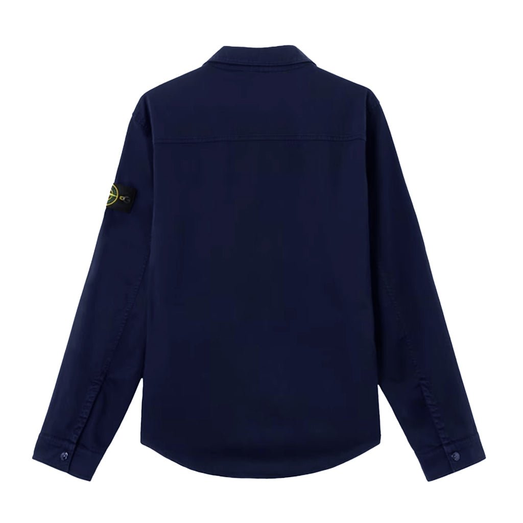 [Stone Island] Stretch Organic Cotton Satin OvershirtOvershirtStone IslandDPUS Designer OutletBlackS[Stone Island] Stretch Organic Cotton Satin Overshirt