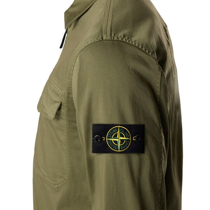 [Stone Island] Stretch Organic Cotton Satin OvershirtOvershirtStone IslandDPUS Designer OutletBlackS[Stone Island] Stretch Organic Cotton Satin Overshirt