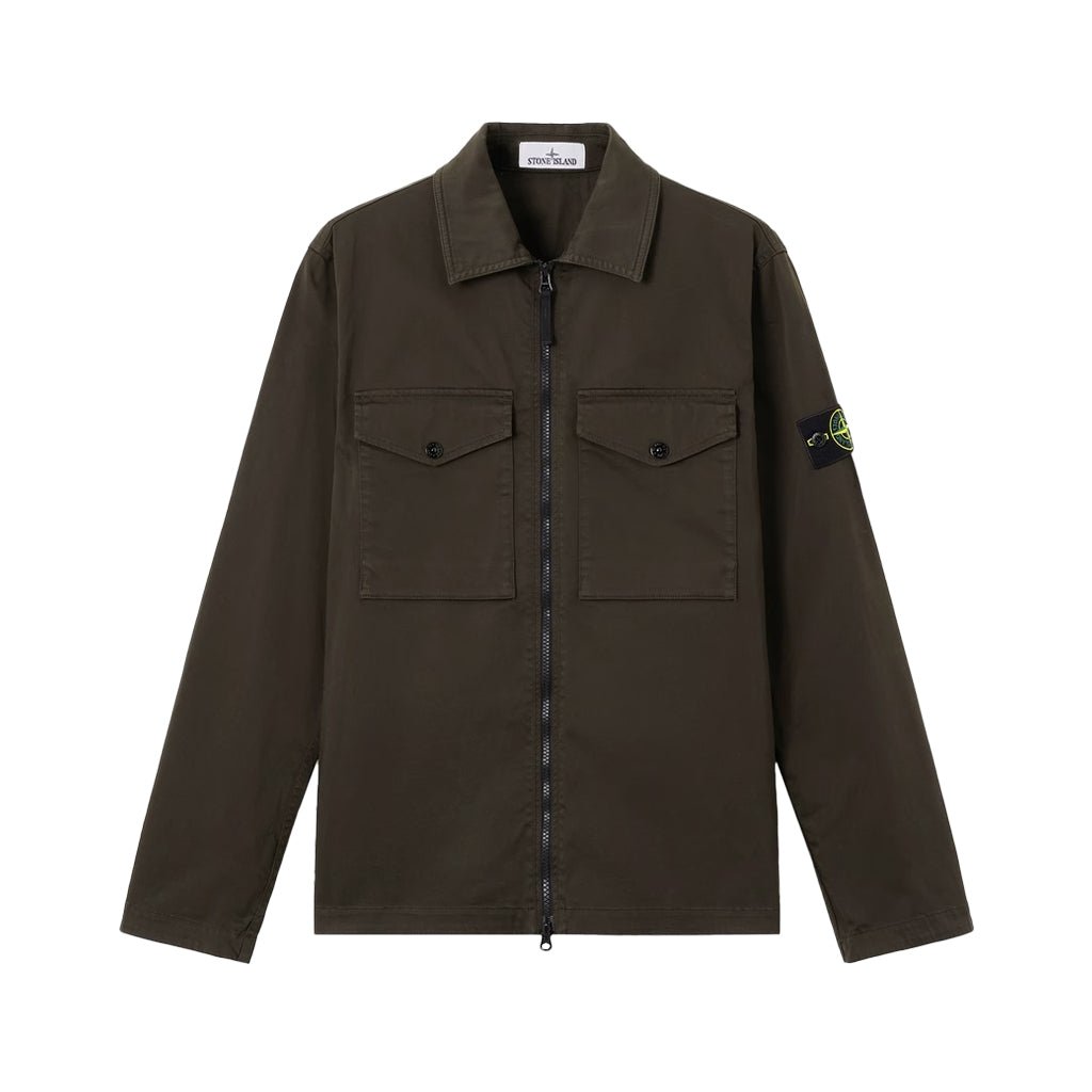 [Stone Island] Stretch Organic Cotton Satin OvershirtOvershirtStone IslandDPUS Designer OutletL2S151200010-S0012-V0078-SCoal GreyS[Stone Island] Stretch Organic Cotton Satin Overshirt