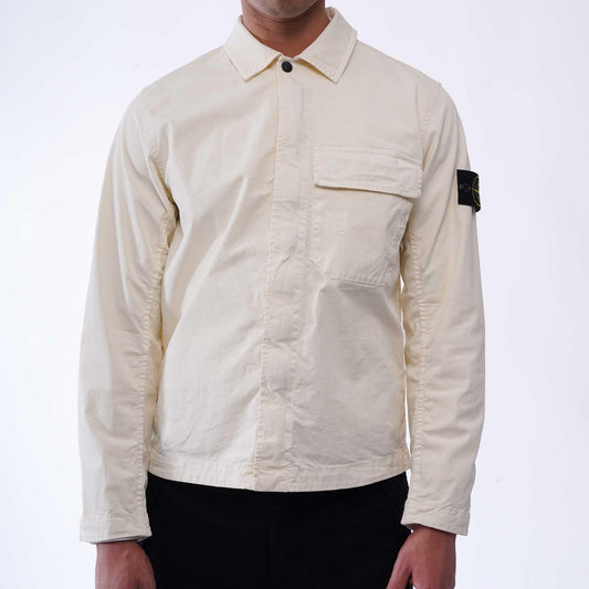 Stone Island Stretch Organic Cotton Twill Garment Dyed ShirtStone IslandDPUS Designer Outlet8053819420646IvorySStone Island Stretch Organic Cotton Twill Garment Dyed Shirt