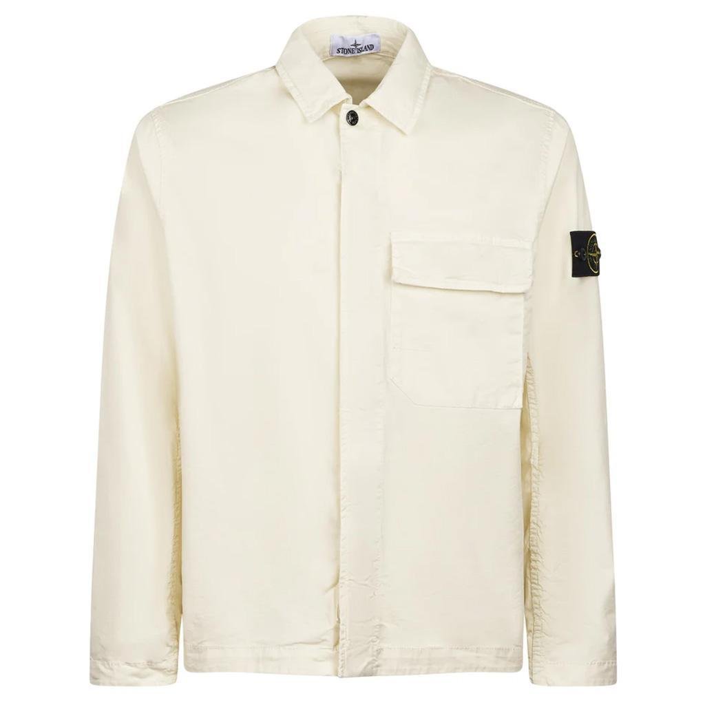 Stone Island Stretch Organic Cotton Twill Garment Dyed ShirtStone IslandDPUS Designer Outlet8053819420646IvorySStone Island Stretch Organic Cotton Twill Garment Dyed Shirt