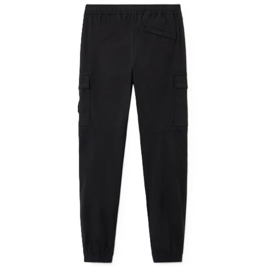Stone Island Supima Cotton Cargo Trousers with Elasticated Cuffs in BlackTrousersStone IslandDPUS Designer Outlet805381346325028Stone Island Supima Cotton Cargo Trousers with Elasticated Cuffs in Black