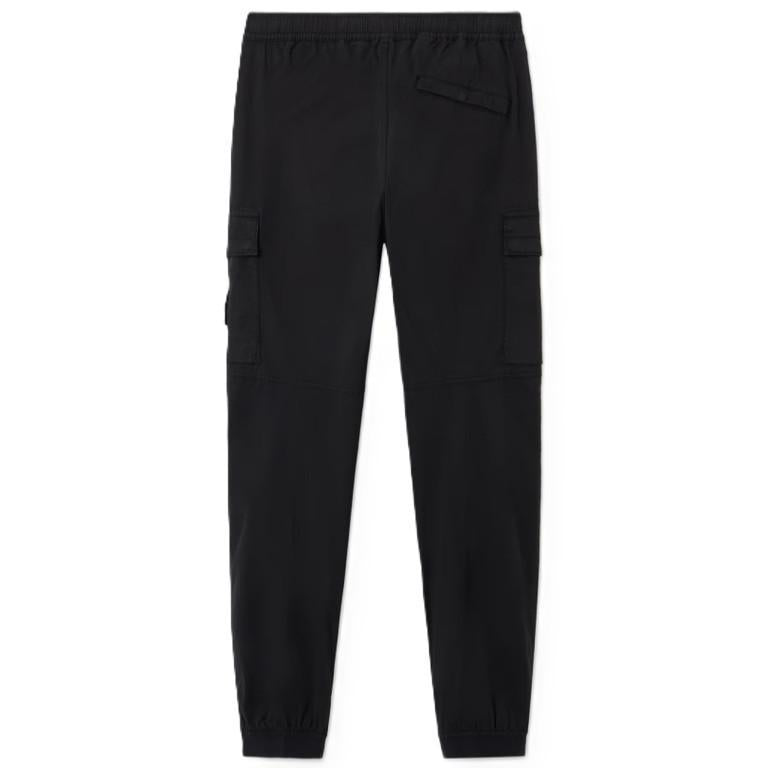 Stone Island Supima Cotton Cargo Trousers with Elasticated Cuffs in BlackTrousersStone IslandDPUS Designer Outlet805381346325028Stone Island Supima Cotton Cargo Trousers with Elasticated Cuffs in Black