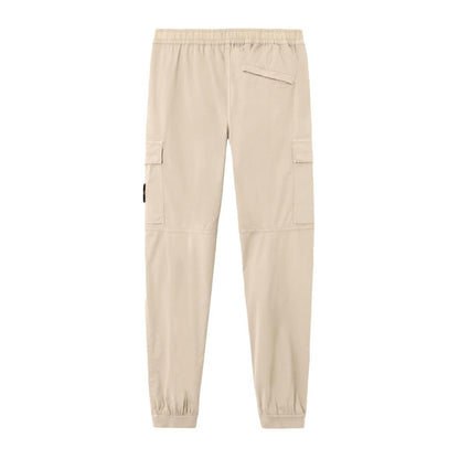 Stone Island Supima Cotton Cargo Trousers with Elasticated Cuffs in DessertTrousersStone IslandDPUS Designer Outlet805381343618628Stone Island Supima Cotton Cargo Trousers with Elasticated Cuffs in Dessert