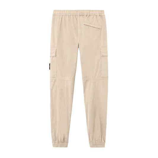 Stone Island Supima Cotton Cargo Trousers with Elasticated Cuffs in DessertTrousersStone IslandDPUS Designer Outlet805381343618628Stone Island Supima Cotton Cargo Trousers with Elasticated Cuffs in Dessert