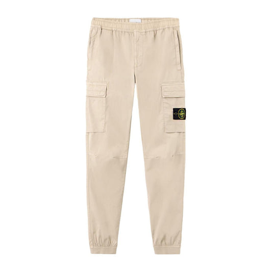 Stone Island Supima Cotton Cargo Trousers with Elasticated Cuffs in DessertTrousersStone IslandDPUS Designer Outlet805381343618628Stone Island Supima Cotton Cargo Trousers with Elasticated Cuffs in Dessert