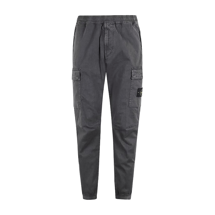 Stone Island Supima Cotton Cargo Trousers with Elasticated Cuffs in Lead GreyTrousersStone IslandDPUS Designer Outlet805381346806428Stone Island Supima Cotton Cargo Trousers with Elasticated Cuffs in Lead Grey