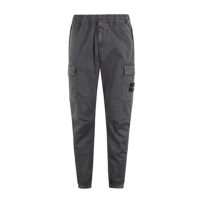 Stone Island Supima Cotton Cargo Trousers with Elasticated Cuffs in Lead GreyTrousersStone IslandDPUS Designer Outlet805381346806428Stone Island Supima Cotton Cargo Trousers with Elasticated Cuffs in Lead Grey
