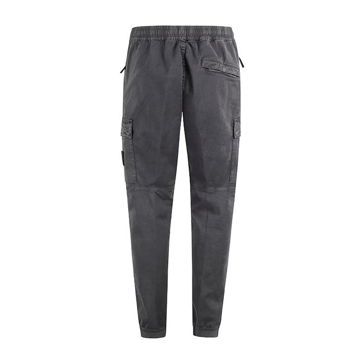 Stone Island Supima Cotton Cargo Trousers with Elasticated Cuffs in Lead GreyTrousersStone IslandDPUS Designer Outlet805381346806428Stone Island Supima Cotton Cargo Trousers with Elasticated Cuffs in Lead Grey