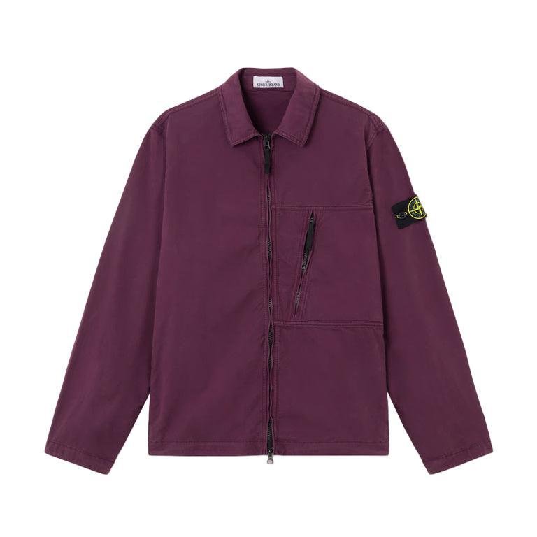 Stone Island Supima Cotton Twill Stretch Overshirt in AmaranthHoodies & Zip - UpsStone IslandDPUS Designer Outlet8053813486129XSStone Island Supima Cotton Twill Stretch Overshirt in Amaranth