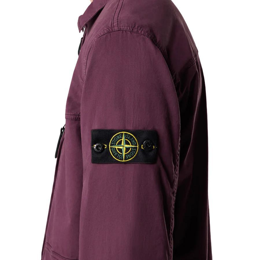 Stone Island Supima Cotton Twill Stretch Overshirt in AmaranthHoodies & Zip - UpsStone IslandDPUS Designer Outlet8053813486129XSStone Island Supima Cotton Twill Stretch Overshirt in Amaranth