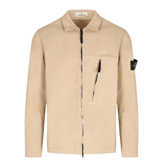 Stone Island Supima Cotton Twill Stretch Overshirt in DesertHoodies & Zip - UpsStone IslandDPUS Designer Outlet8053813444419SStone Island Supima Cotton Twill Stretch Overshirt in Desert