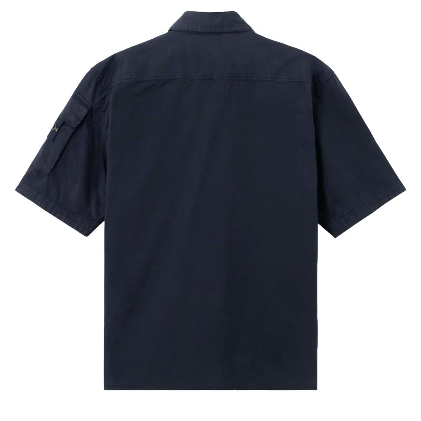 Stone Island Supima Cotton Twill Stretch - TC Comfort Fit Shirt in NavyShirtStone IslandDPUS Designer Outlet8053813444112SStone Island Supima Cotton Twill Stretch - TC Comfort Fit Shirt in Navy