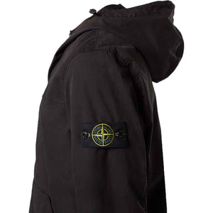 Stone Island SUPIMA® Cotton Twill Stretch - TC Hooded Overshirt in BlackOvershirtStone IslandDPUSSStone Island SUPIMA® Cotton Twill Stretch - TC Hooded Overshirt in Black