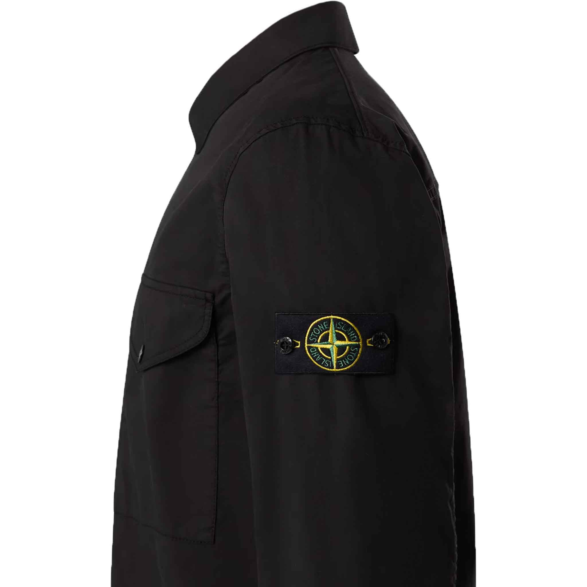 Stone Island SUPIMA® Cotton Twill Stretch - TC Overshirt in BlackOvershirtStone IslandDPUS8056246067323SStone Island SUPIMA® Cotton Twill Stretch - TC Overshirt in Black