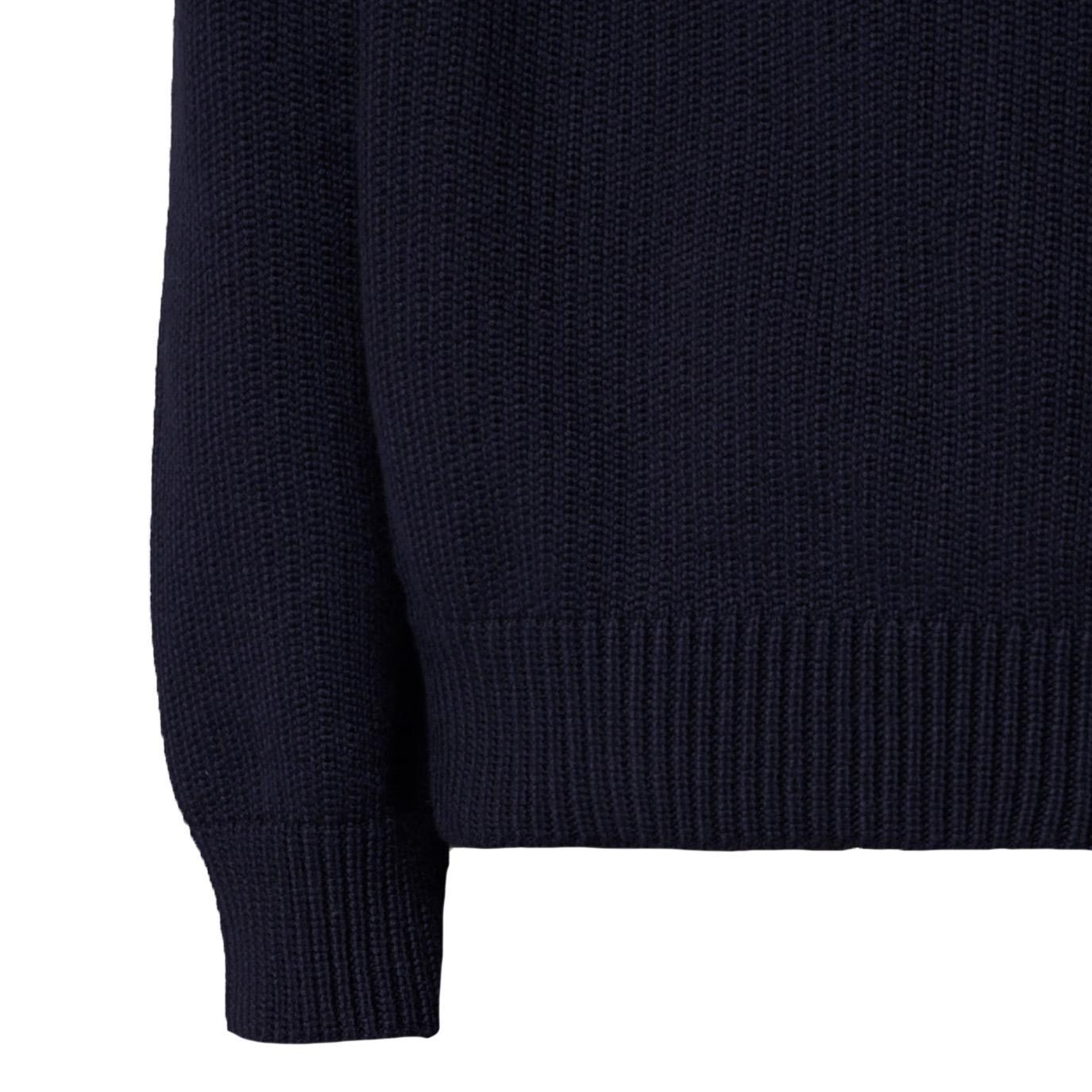 Stone Island Turtleneck Knit with Ribbed Trims in NavyKnitwearStone IslandDPUS Designer Outlet8053813460204SStone Island Turtleneck Knit with Ribbed Trims in Navy