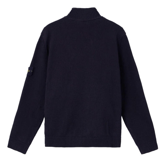 Stone Island Turtleneck Knit with Ribbed Trims in NavyKnitwearStone IslandDPUS Designer Outlet8053813460204SStone Island Turtleneck Knit with Ribbed Trims in Navy