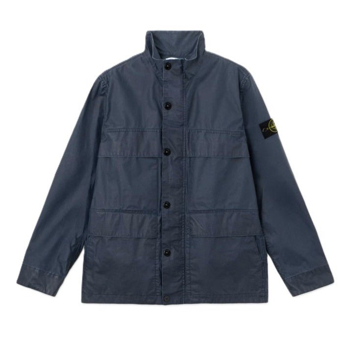 [Stone Island] Waxed Pigment Cotton Tela Field JacketCoats & JacketsStone IslandDPUS Designer Outlet8053819396989Navy BlueM[Stone Island] Waxed Pigment Cotton Tela Field Jacket