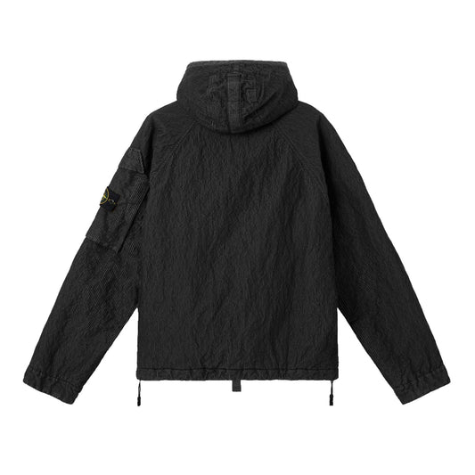 Stone Island Wrinkled Corduroy 500 - TC Hooded Jacket in BlackCoats & JacketsStone IslandDPUS Designer Outlet8053813466435SStone Island Wrinkled Corduroy 500 - TC Hooded Jacket in Black