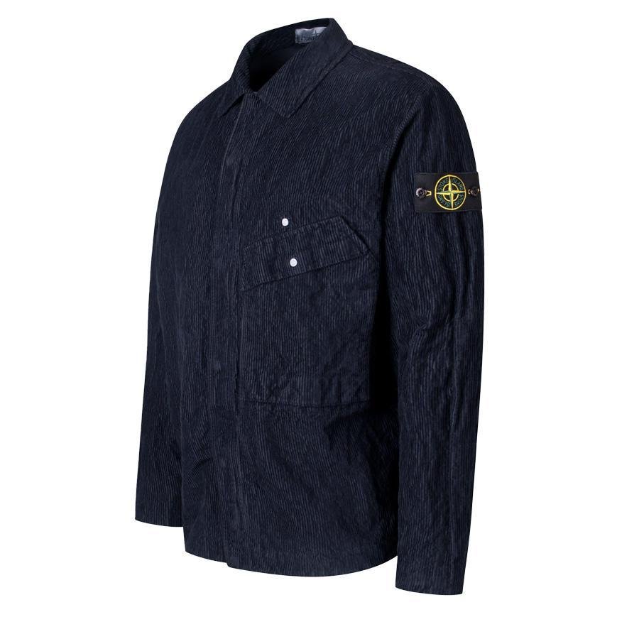 Stone Island Wrinkled Corduroy 500 - TC Overshirt in NavyOvershirtStone IslandDPUS Designer Outlet8053813435691SStone Island Wrinkled Corduroy 500 - TC Overshirt in Navy
