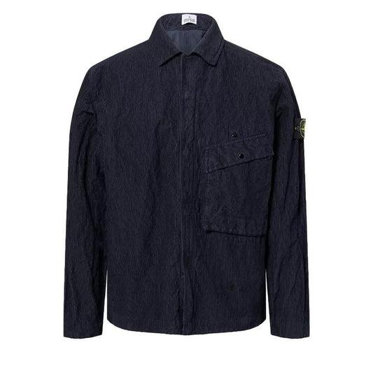 Stone Island Wrinkled Corduroy 500 - TC Overshirt in NavyOvershirtStone IslandDPUS Designer Outlet8053813435691SStone Island Wrinkled Corduroy 500 - TC Overshirt in Navy