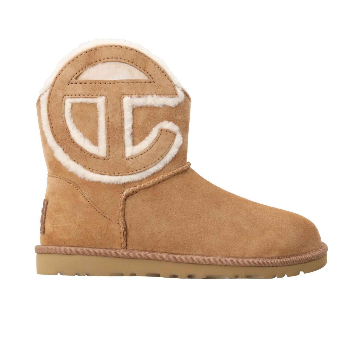 UGG x Telfar Classic Logo Mini Boots in Chestnut