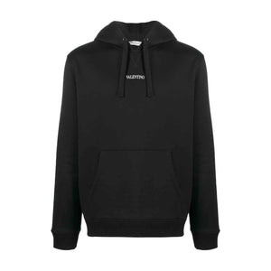 Valentino Small Logo Print Hoodie in BlackHoodiesValentinoDPUS8050943085734SValentino Small Logo Print Hoodie in Black