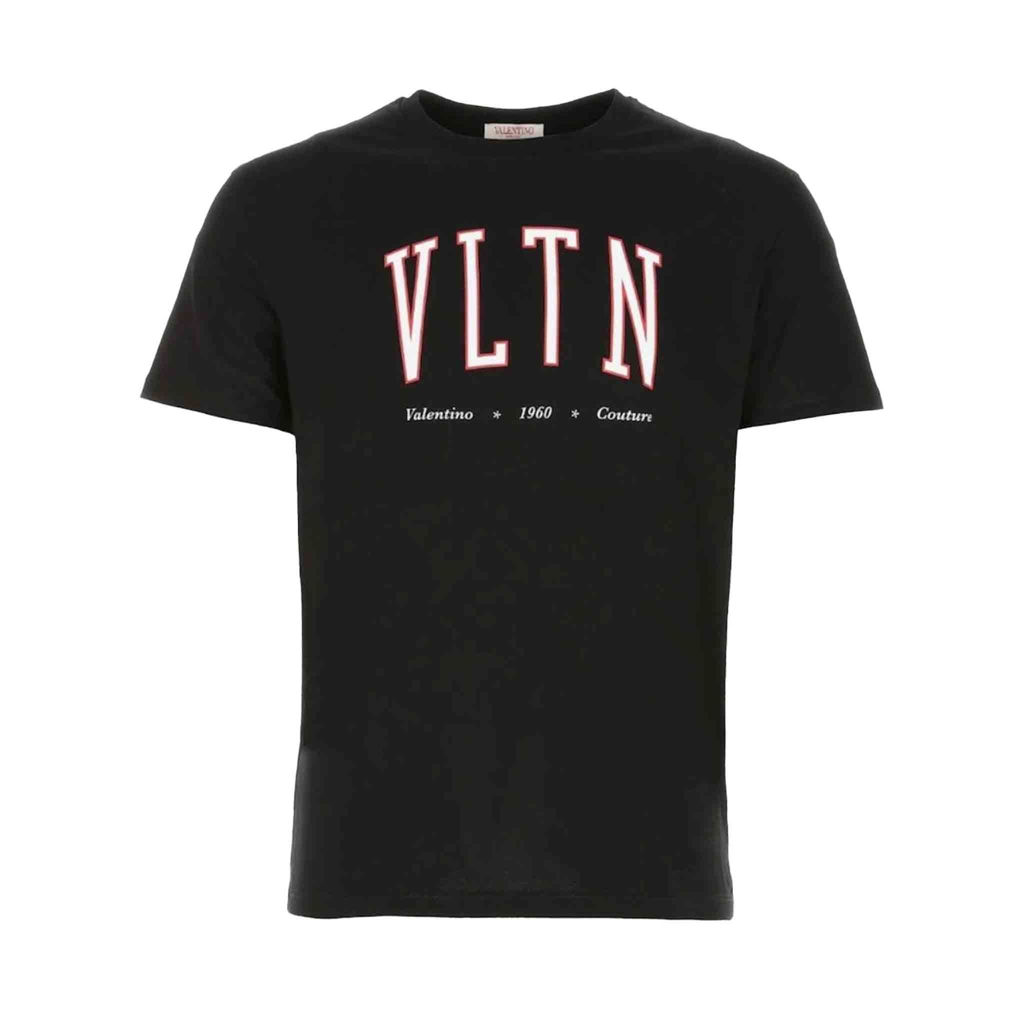 Valentino VLTN College Logo Print T-Shirt in BlackT-ShirtsValentinoDPUSSValentino VLTN College Logo Print T-Shirt in Black