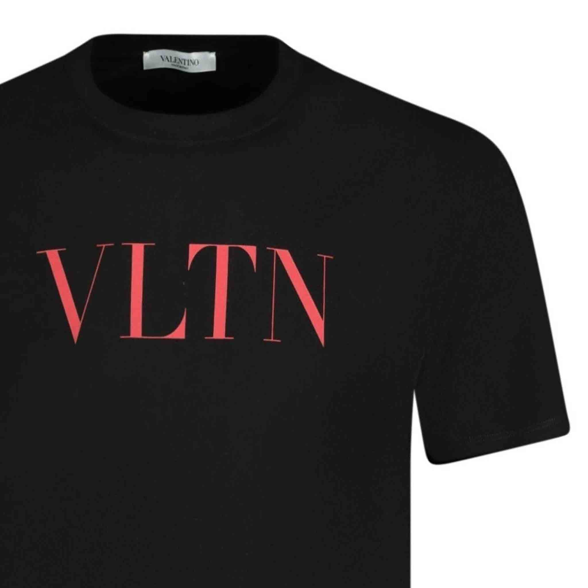 Valentino VLTN Logo Print T-Shirt in BlackT-ShirtsValentinoDPUS Designer OutletSValentino VLTN Logo Print T-Shirt in Black