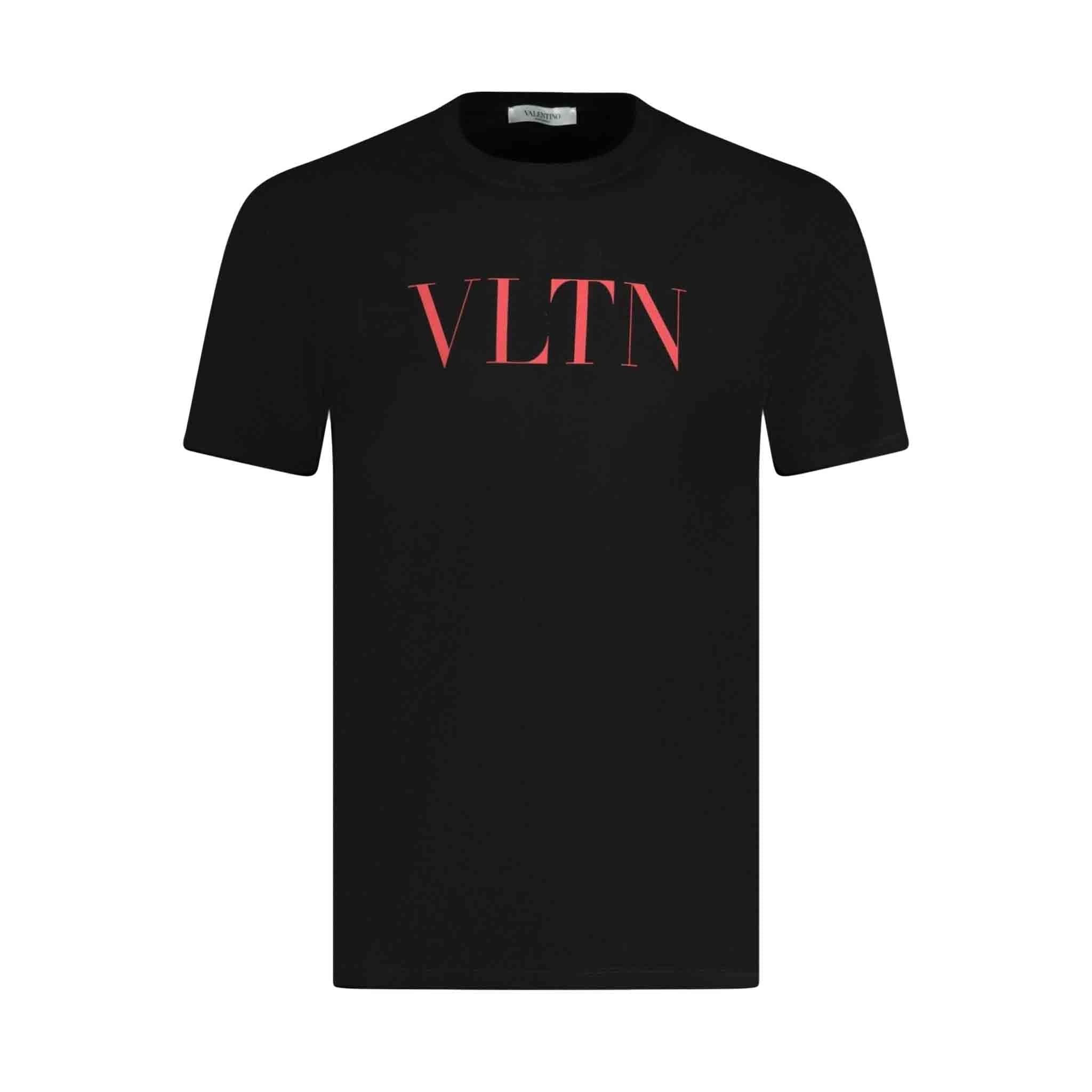 Valentino VLTN Logo Print T-Shirt in BlackT-ShirtsValentinoDPUS Designer OutletSValentino VLTN Logo Print T-Shirt in Black