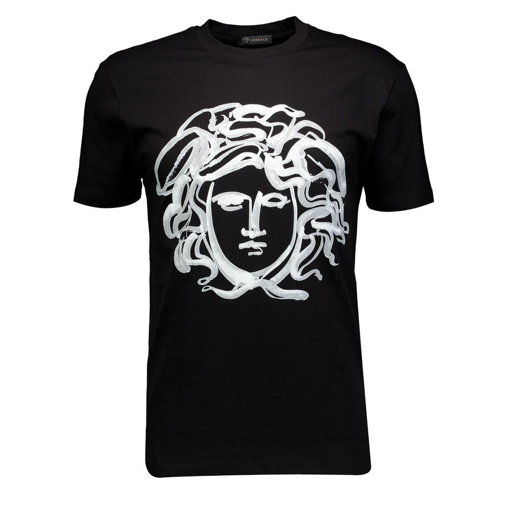 Versace Medusa Portrait T-Shirt in Black