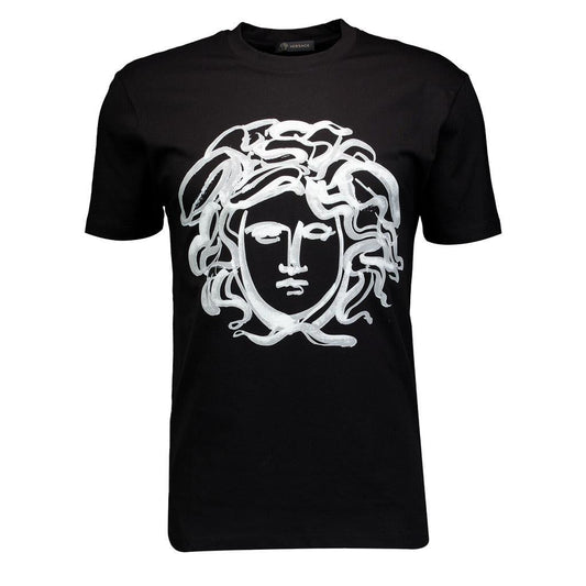 Versace Medusa Portrait T-Shirt in Black