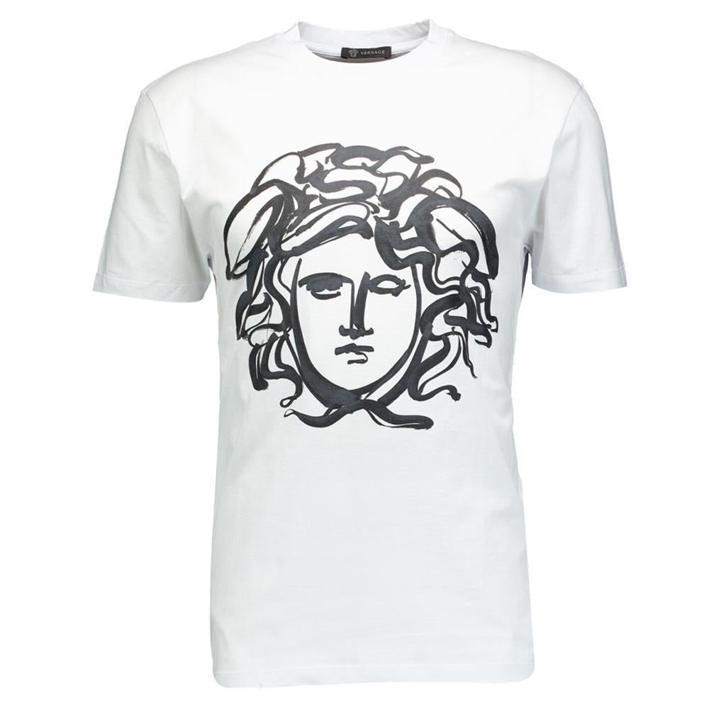 Versace Medusa Portrait T-Shirt in White