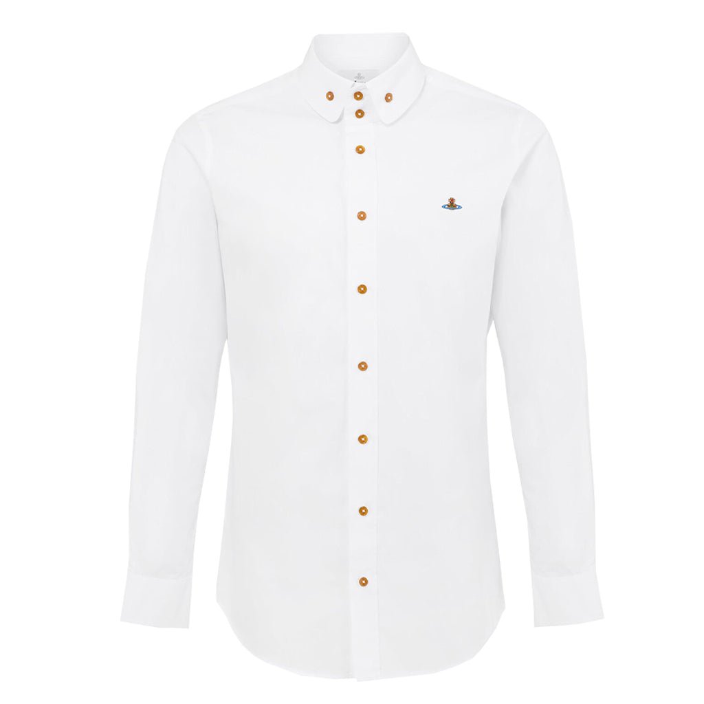Vivienne Westwood 2 Button Krall ShirtShirtsVivienne WestwoodDPUS Designer Outlet24010005-W009Q-A401-468053195411733White46Vivienne Westwood 2 Button Krall Shirt
